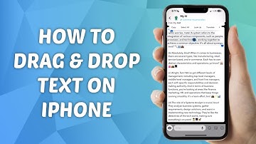 How to Drag and Drop Text on iPhone - iOS 17