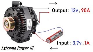 90 Amps High Current Generator from 12V Car Alternator