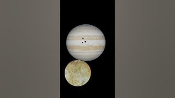 Triple eclipse on the planet Jupiter with guest moon Io. Space Engine. #shorts #universe #jupiter