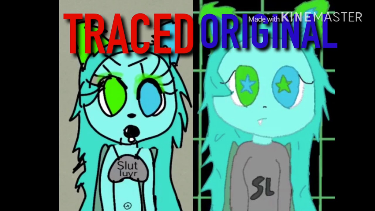 MY art next to TRACED art YouTube