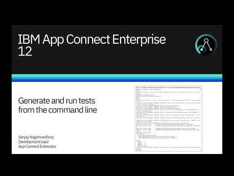 IBM App Connect Enterprise 12: Generate and run tests from the command line