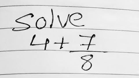 Add 4 + 7/8 | how to add 4 + 7/8 | solve 4 + 7/8
