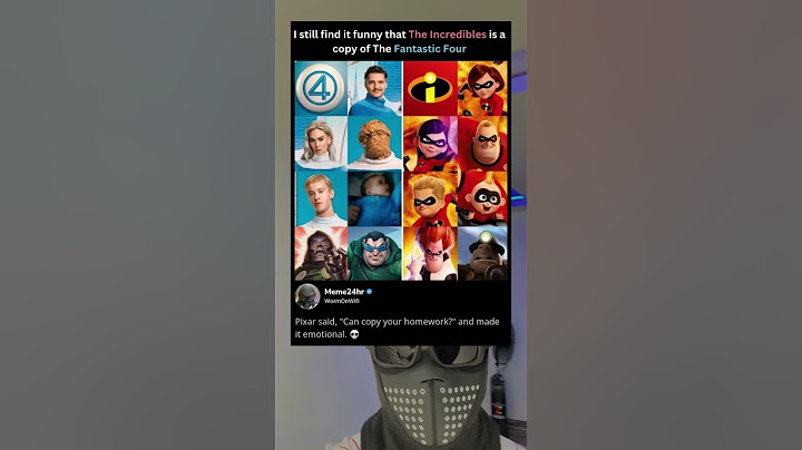 The incredibles is a copy of the fantastic four.