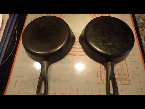 Is Your Unmarked Vintage Cast Iron Skillet a Wagner Ware?? See Side by Side  Comparison & Find Out 