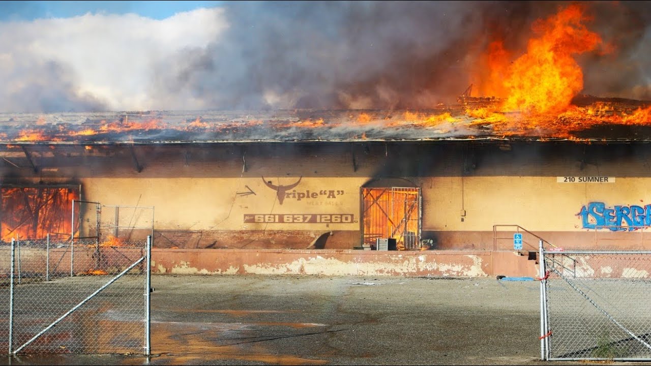 Bakersfield 3rd  Alarm Warehouse Fire