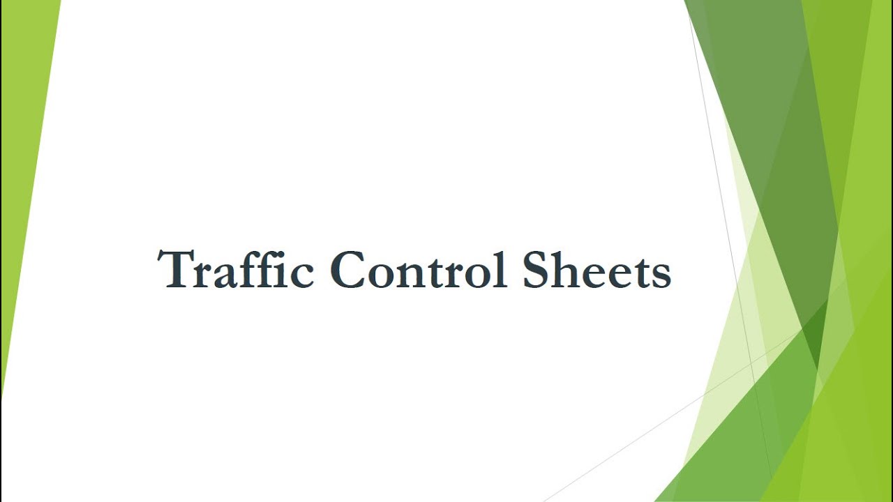 Plans Reading 2025 07 Traffic Control Sheets - YouTube