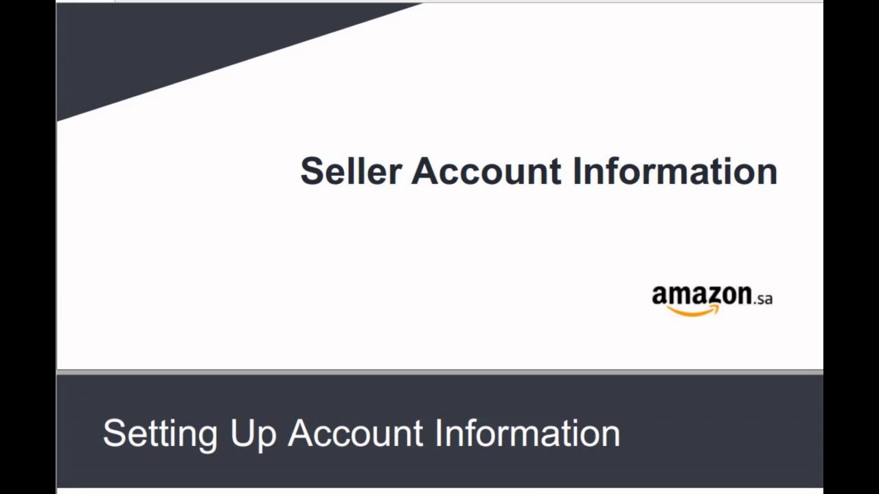 How to create an Amazon Seller Account for UAE from KSA YouTube