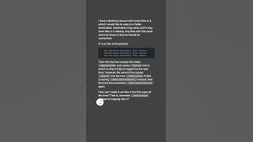 How can I copy a directory, overwriting its contents if it exists using Powershell? #shorts