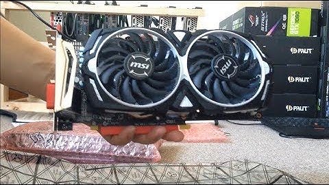 50W@26MHs MSI Armor RX470 4Gb Miner Unboxing in Sept. 2017