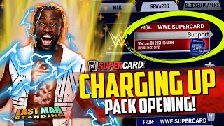 FREE PLAYERS GIFT?! CHARGING UP PACK OPENING! | WWE SuperCard Season 7