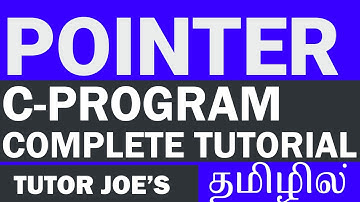 Pointers in C Program Tamil | Complete Tutorial in Pointers Tamil