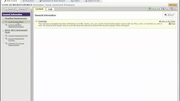 Editing Your Course Description in Taskstream
