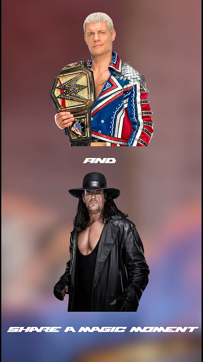 Cody Rhodes On Undertaker At Wrestlemania 40