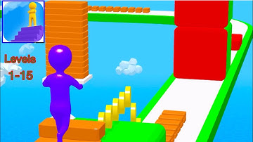 Stair Master gameplay Levels 1-15 (iOS/Android)