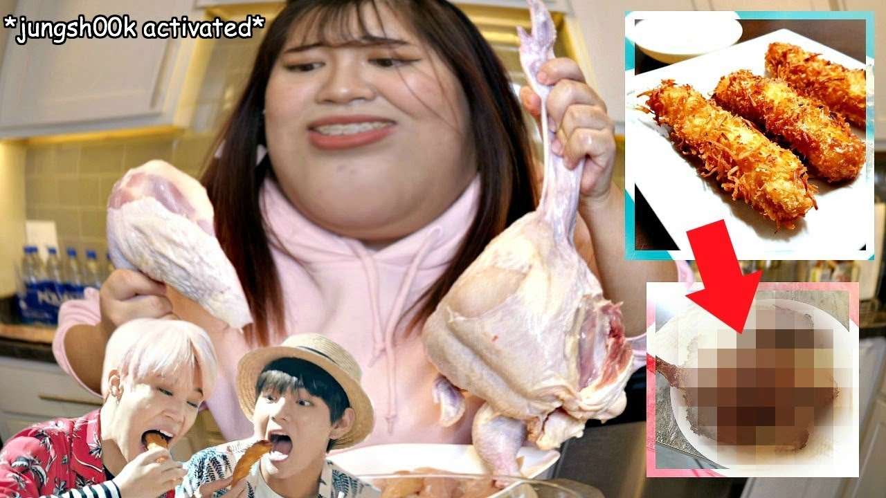 i tried cooking BTS FRIED CHICKEN and this happened.. YouTube