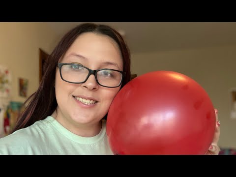 Blowing up balloons Asmr (no talking)