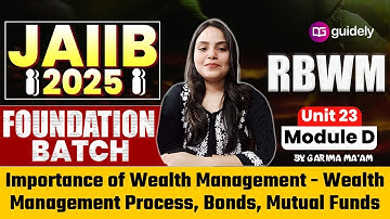 Importance of Wealth Management - Wealth Management Process, Bonds, Mutual Funds | Module D |CH-23