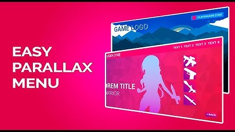 Easy Parallax Menu Unreal Engine - Trailer