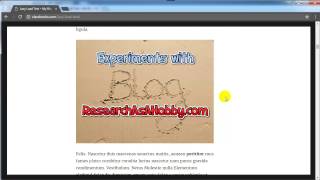 Example of opening a page - Lazy Load is used