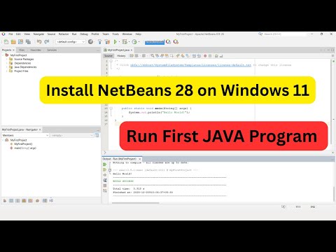 How to install NetBeans 28 and JAVA JDK 25 on Windows 11