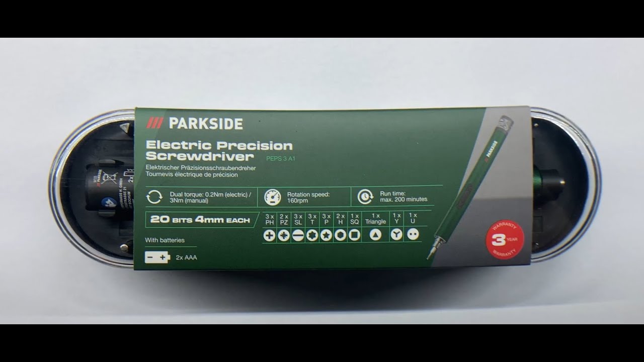 Parkside Electric Precision Screwdriver - Battery Upgrade
