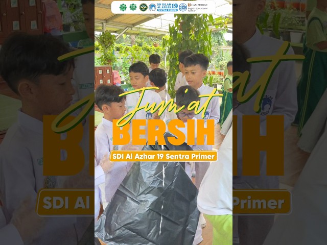 Kegiatan Jumat Bersih disekitar lingkungan sekolah