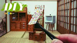 【昭和レトロ】鏡台の作り方 ミニチュアで掘りごたつのある和室を作る方法 #6