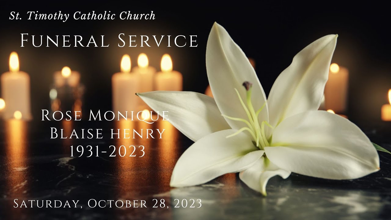 Funeral Service / Saturday, October 28, 2023 - YouTube