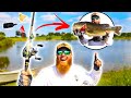 Topwater Pond Fishing for HUGE Trophy Bass!!!