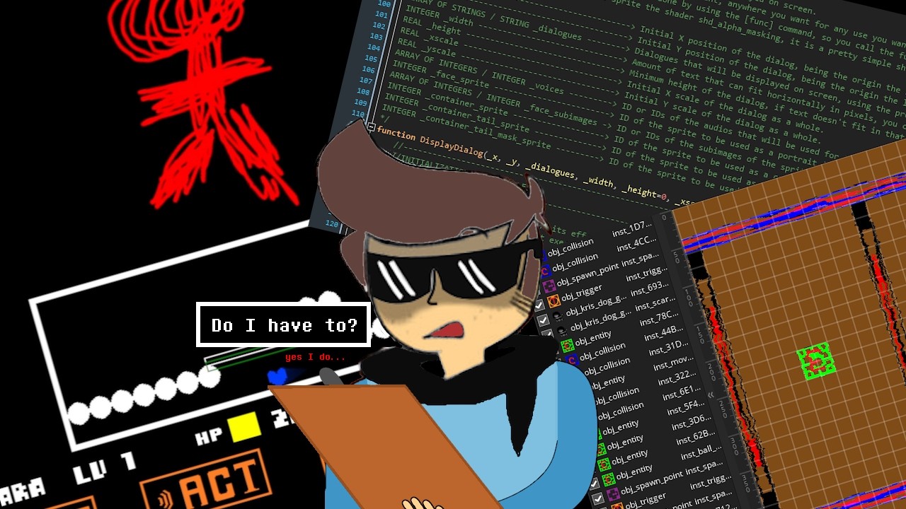 Documenting my Undertale engine (getting there). - YouTube