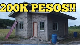 CONCRETE HOUSE 200K PESOS BUDGET|20DAYS lang ginawa sobrang linis pa.