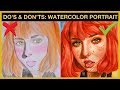 Do's and Don'ts: Watercolor Portrait Painting | Tagalog Philippines