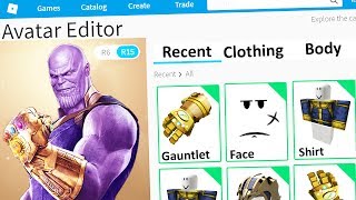 Making Thanos A Roblox Account Avengers Youtube - infinity war roblox account