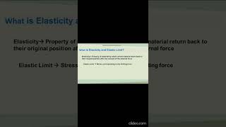 What is Elastic Limit? #aerostructures #education #strengthofmaterials #aerospaceengineering #learn