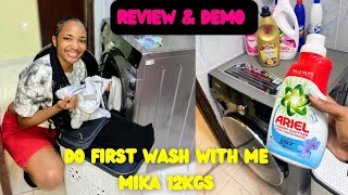 Mika Washing Machine 12kg Review 2025//Automatic Front Load Washing Machine+Detergent Haul 