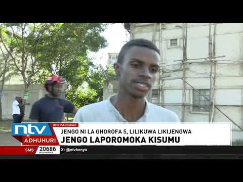 Watu 8 wajeruhiwa baada ya nyumba ya ghorofa kuporomoka Kisumu