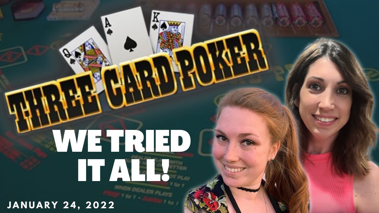 🟢 3 Card Poker with my friend, Courtney Beginner's Luck? Green