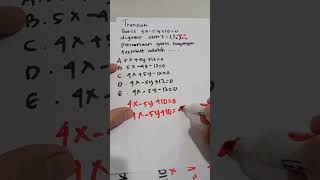 Pembahasan Translasi Jika Diketahui Persamaan Linear Triks Cara Cepat
