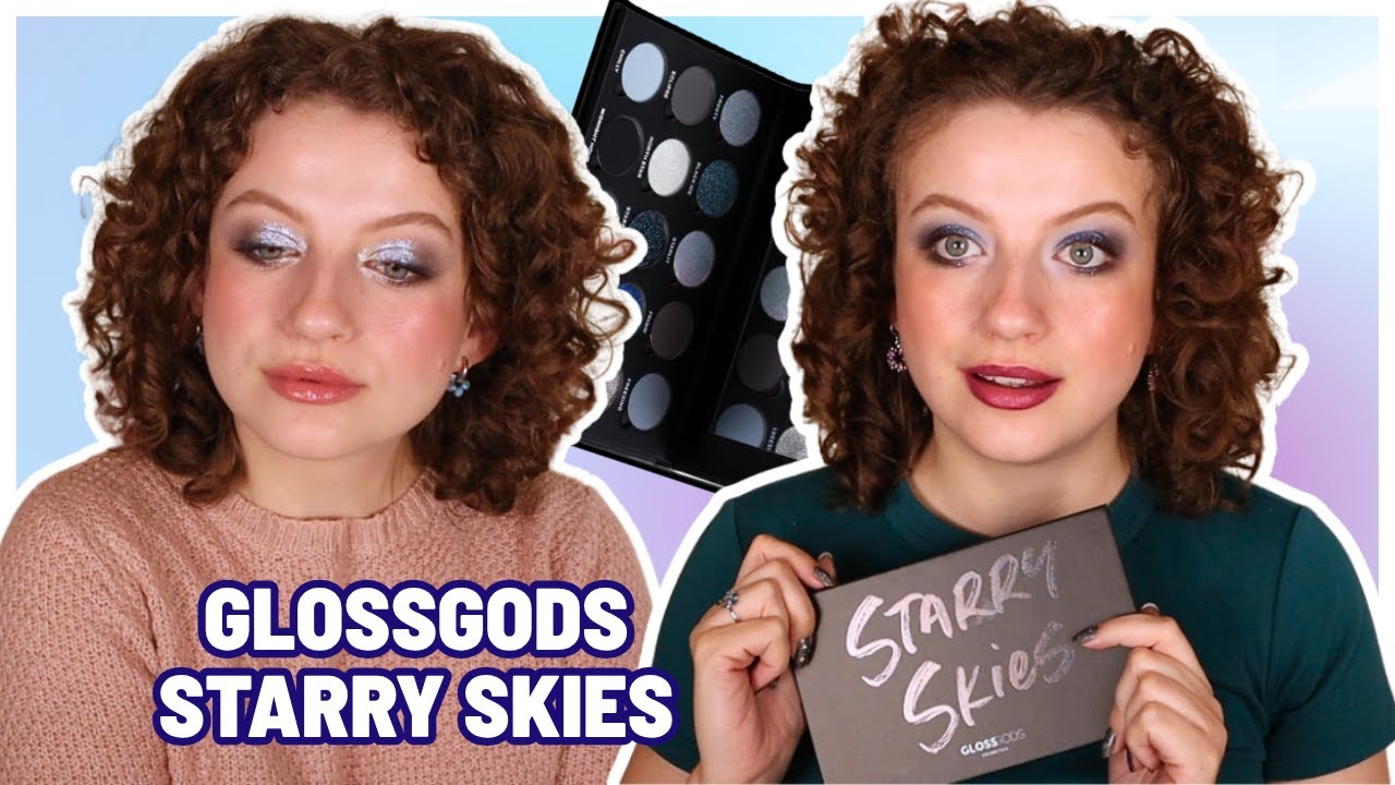 НОВАЯ ПАЛЕТКА GLOSSGODS STARRY SKIES ПРОТЕСТИРОВАНА / СВОТЧИ + 2 ОБРАЗА!