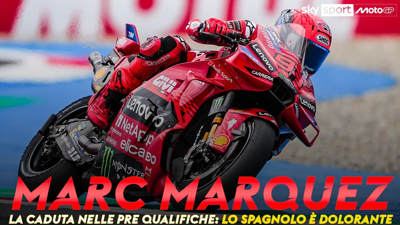 MotoGP, GP d'Olanda: Marc Marquez (Ducati) cade nelle pre qualifiche e ...