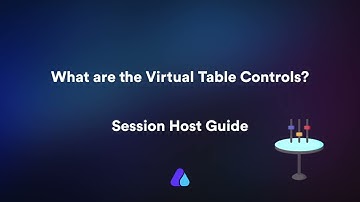 What are the controls inside the virtual tables? | #Airmeet  #sessionhostguide  #quickguide