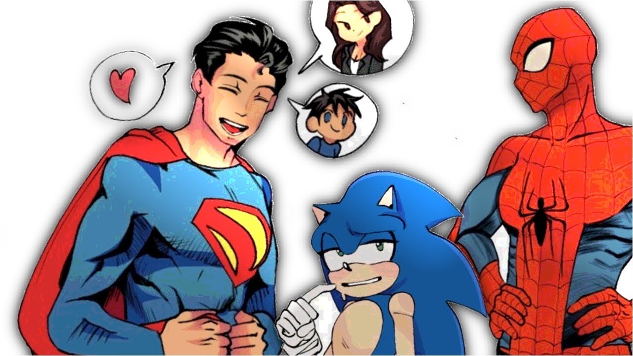 Sonic and Spider-Man Meet SUPERMAN?! | Sonic x Marvel x DC Comic Dub