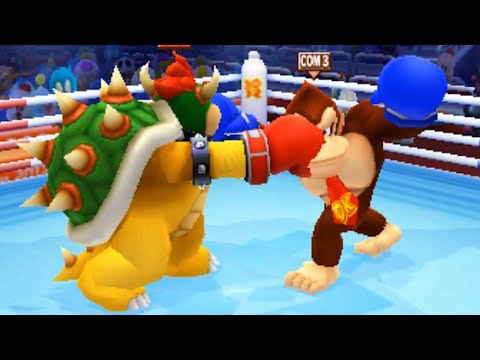 Mario Sonic At The 2012 London Olympic Games 3DS All Charatcers Boxing Gameplay