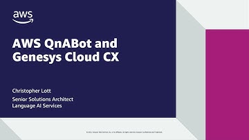 AWS QnABot Solution and Genesys Cloud CX | Amazon Web Services
