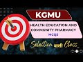 KGMU Pharmacist Important MCQs of HECP  Part-1 I Other Competitive Exam