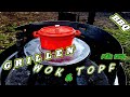 👨‍🔧 Grillständer 🍗 selber bauen - Topf und WOK für die Feuerschale 🍗 - WOK HOLDER BBQ