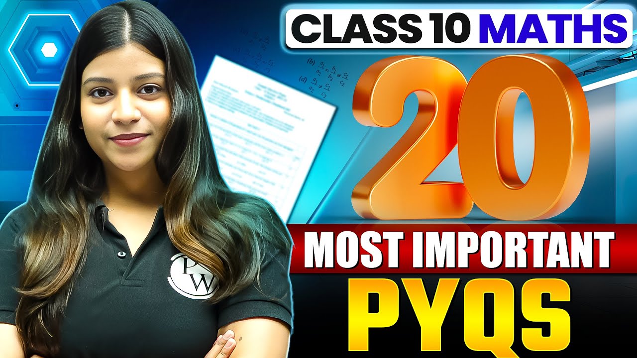 ICSE Class 10 MATHS 20+ Most Important PYQ's In One Shot 🔥| Marathon ...