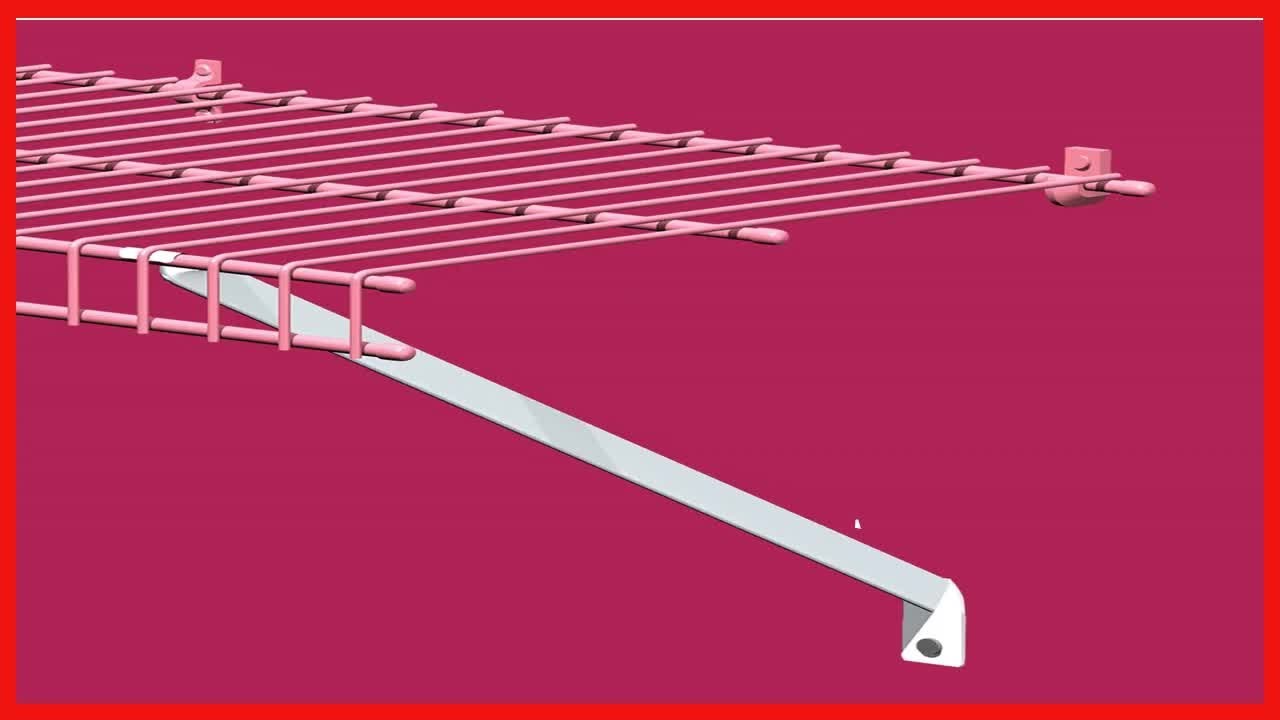 ClosetMaid 21775 12 Inch Support Brackets For Wire Shelving White 12 ClosetMaid 21775 12 Inch Support Brackets For Wire Shelving White 12
