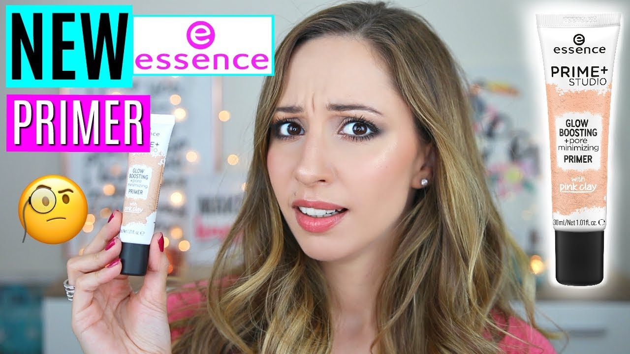 Essence Prime + Studio Glow Boosting Primer With Pink Clay Wear Test