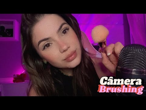 ASMR Câmera brushing com sons de boca com leve eco _ Impossível não dormir 😴